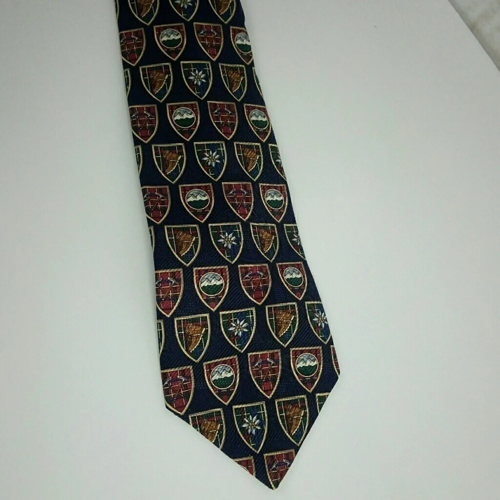 Tommy Hilfiger Italian Silk Blue Neck Tie 4